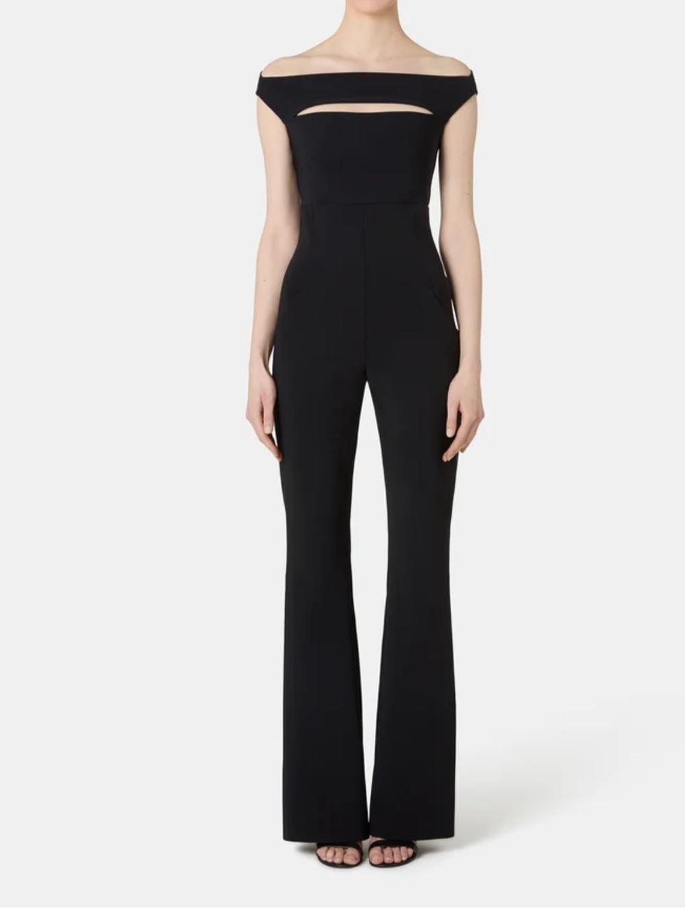 Chiara Boni Rebecca Black Wide Leg Jumpsuit